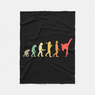 Cobertor De Velo Presente Evolução de Karatê Retro para Karateka