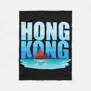 Cobertor De Velo Presente Férias Souvenir Rio Amante Hong Kong Chin