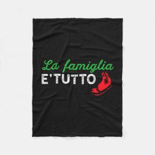 Cobertor De Velo Presente italiano orgulhoso da família e tudo para