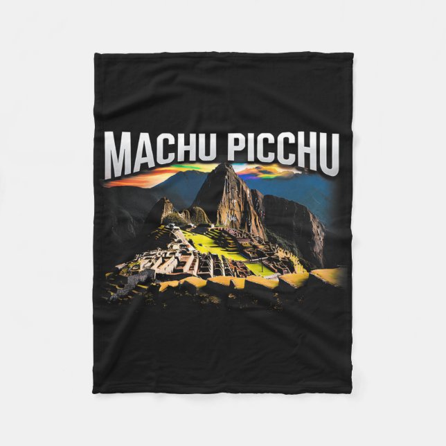 Cobertor De Velo Presente Lembrança Viagem Caminhada Machu Picchu P (Frente)