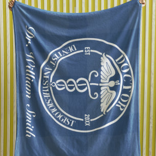 Cobertor De Velo Presente Médico Personalizado Para Formando E Grad