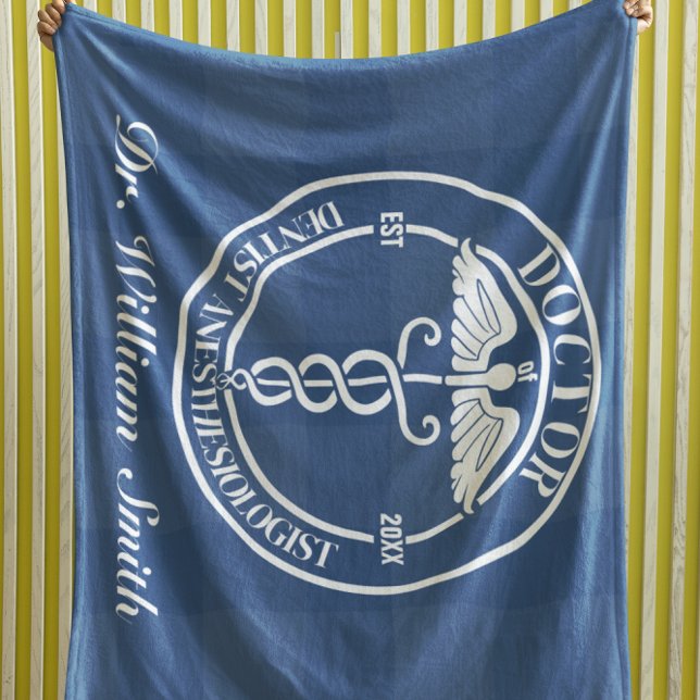 Cobertor De Velo Presente Médico Personalizado Para Formando E Grad (Criador carregado)