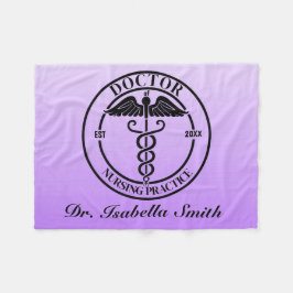 Cobertor De Velo Presente Médico Personalizado Para Formando E Grad