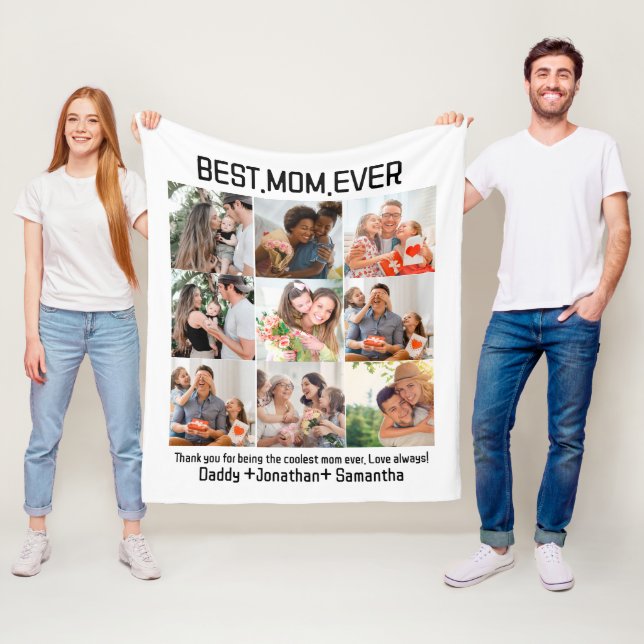 Cobertor De Velo Presente Para A Melhor Colagem De Fotos Da Família (In Situ)