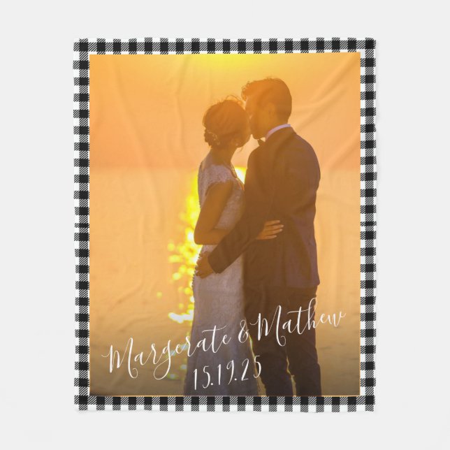 Cobertor De Velo Presente Para Foto Personalizada Namorada (Frente)