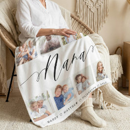 Cobertor De Velo Presente para Nana | Colagem de Fotografias de Net