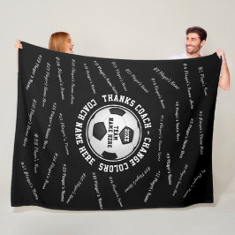 Cobertor De Velo Presente para treinador de futebol Suas CORES e TE