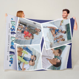 Cobertor De Velo Presente Personalizado de Foto 'Melhor Pai de Todo