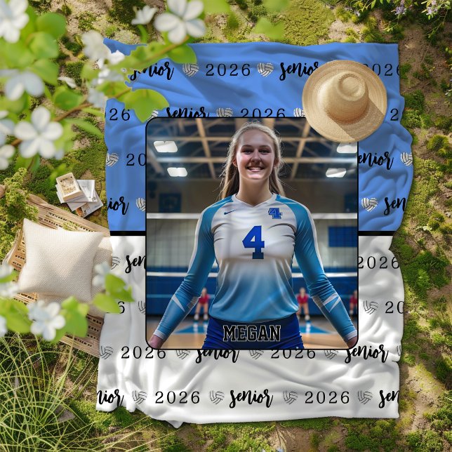 Cobertor De Velo Presente personalizado de Mais velho de Voleibol d (Criador carregado)