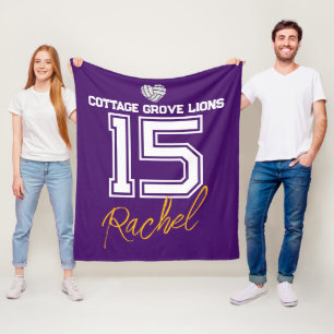 Cobertor De Velo Presente Personalizado de Volei para Seniores
