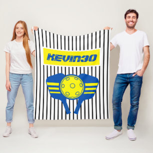 Cobertor De Velo Presente personalizado Número do jogador Picklebal