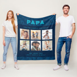 Cobertor De Velo Presente Personalizado Papa Six Photo