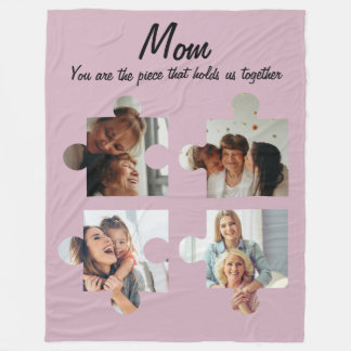 Cobertor De Velo Presente Personalizado Para o Dia das Mães - 4 Fot