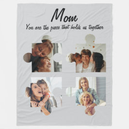 Cobertor De Velo Presente Personalizado Para o Dia das Mães - 4 Fot
