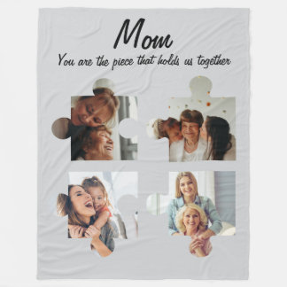 Cobertor De Velo Presente Personalizado Para o Dia das Mães - 4 Fot