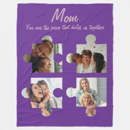 Cobertor De Velo Presente Personalizado Para o Dia das Mães - 4 Fot