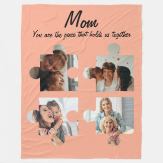 Cobertor De Velo Presente Personalizado Para o Dia das Mães - 4 Fot