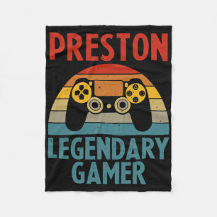Cobertor De Velo Presente Preston Nome Personalizado Piada Geeks Jo