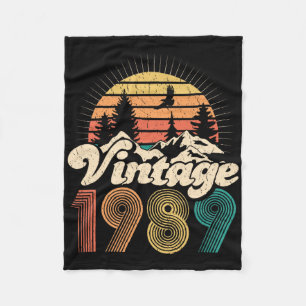 Cobertor De Velo Presentes de 30º Aniversário - Vintage 1989 Mulher