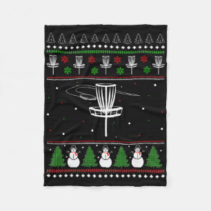 Cobertor De Velo Presentes de camisola feia de Natal de Disc Golf P