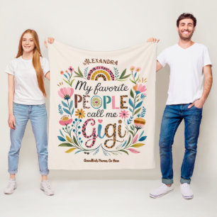 Cobertor De Velo ❤️ Presentes de GIGI Personalizados Adicionar Nome