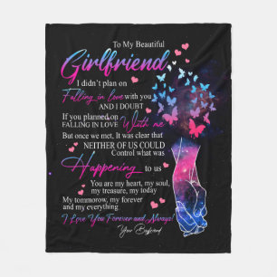 Cobertor De Velo Presentes de Namorada Carta Ao Meu Namorada