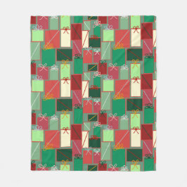 Cobertor De Velo Presentes de Natal com fitas e Arcos