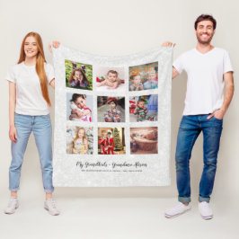 Cobertor De Velo PRESENTES FOTOGRÁFICOS PARA AVÓS - Cinza de prata