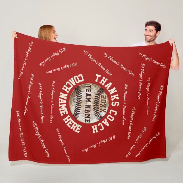 Cobertor De Velo Presentes vermelhos e brancos do treinador de (In Situ)