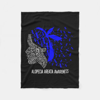 Cobertor De Velo Presentes Vestimos Azul Para A Consciência Areata