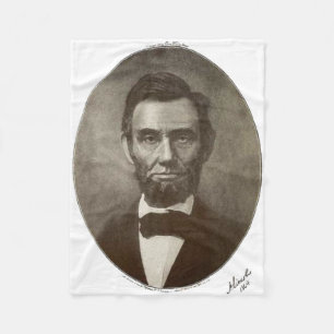 Cobertor De Velo Presidente americano Vintage Retrato E.U. de Abe