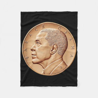Cobertor De Velo Presidente Barack Obama Medalha Moedas Negras-Cami