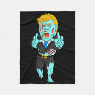 Cobertor De Velo Presidente Bonito Zumbi Trump Presente Divertido d