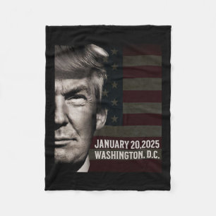 Cobertor De Velo Presidente Donald Trump 2025 Data de posse