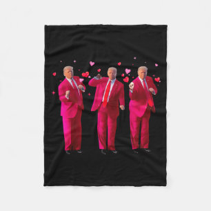 Cobertor De Velo Presidente Engraçado Trump Dançando Donald Trump C