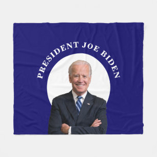 Cobertor De Velo Presidente Joe Biden Retrait em Azul