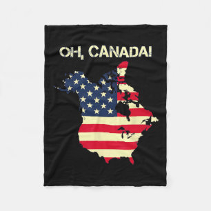 Cobertor De Velo Presidente Trump Dizendo: Canadá Mapa bandeira ame