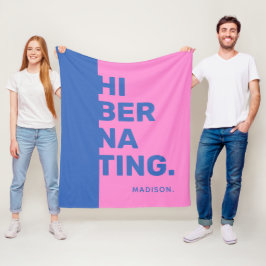 Cobertor De Velo Presilhas de sobrenome personalizado "Hibernando"