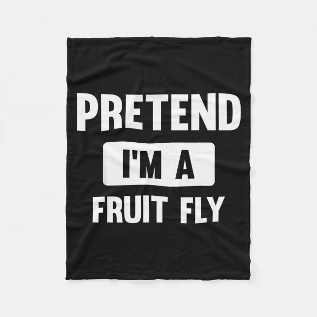 Cobertor De Velo Pretend I'm A Fruit Fly Funny Halloween Costume  (Frente)