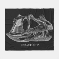Preto da paleontologia do crânio do dinossauro do