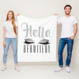 Cobertor De Velo Preto e branco bonito da composição das pestanas