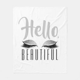 Cobertor De Velo Preto e branco bonito da composição das pestanas