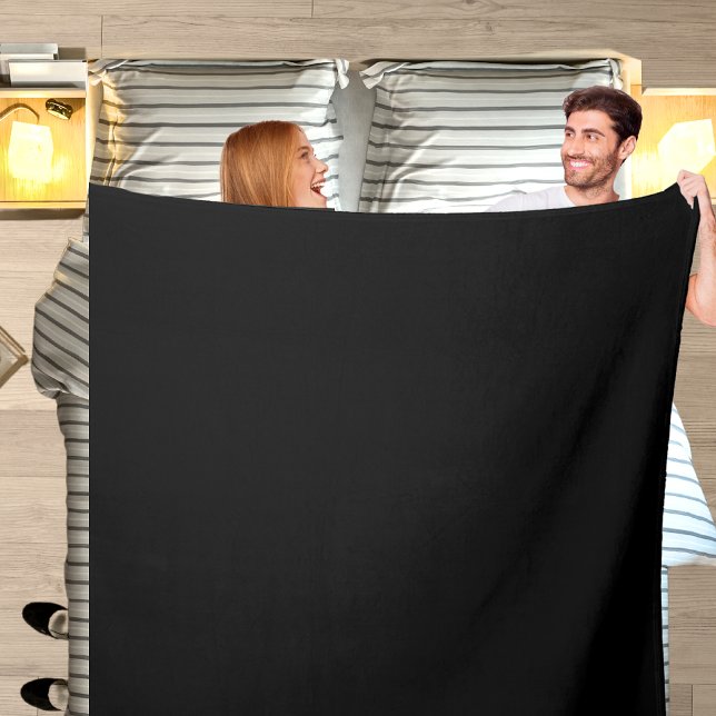 Cobertor De Velo preto e branco, cor sólida Bedspread (Criador carregado)