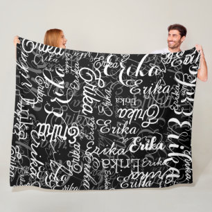 Cobertor De Velo Preto e Branco em Cute