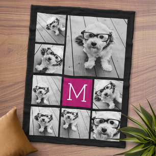 Cobertor De Velo Preto e colagem da foto da baga 8 --- PODE editar