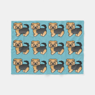 Cobertor De Velo Preto E Tan Norfolk Terrier