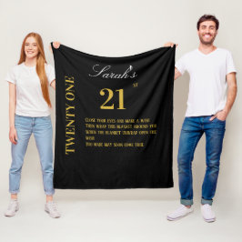 Cobertor De Velo Preto Elegante e Dourado Sessenta e aniversário de