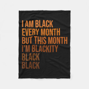 Cobertor De Velo Preto Preto Todos os Meses História Preta Bhm Afri
