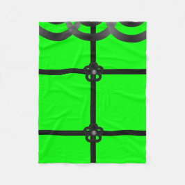 cobertor de velo preto verde