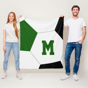 Cobertor De Velo preto verde ou cores personalizadas da sua equipe 